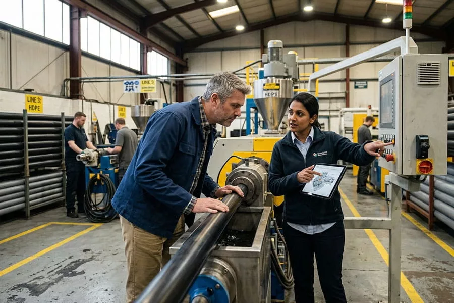 Manufacturing HDPF Pipes